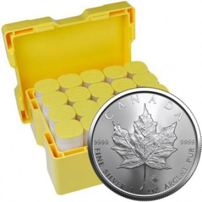500 x 2024 Canadian Maple Leaf 1 oz Silver Coin