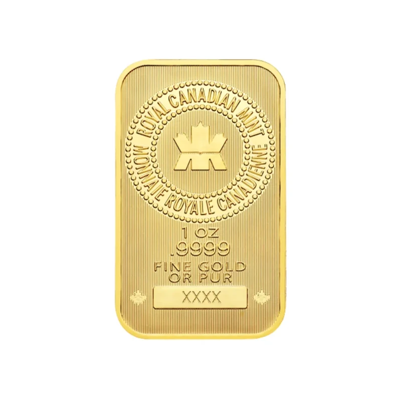 1 oz Gold Royal Canadian Mint Bar