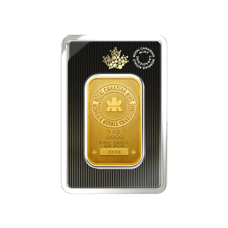 1 oz Gold Royal Canadian Mint Bar