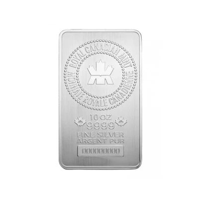 10 oz Royal Canadian Mint Silver Bar