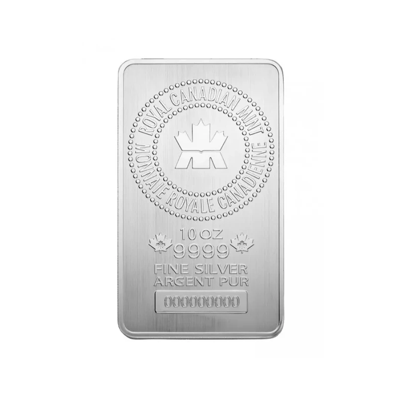 10 oz Royal Canadian Mint Silver Bar