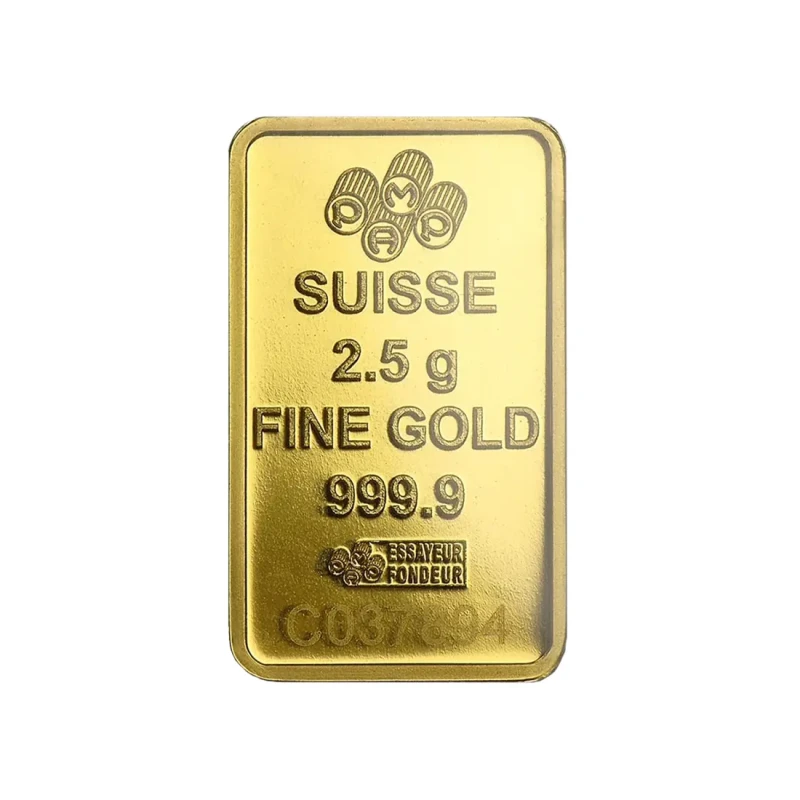 2.5 gram Gold Pamp Suisse Veriscan Fortuna Bar