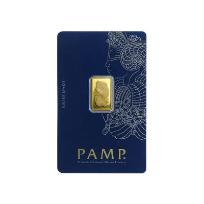 2.5 gram Gold Pamp Suisse Veriscan Fortuna Bar