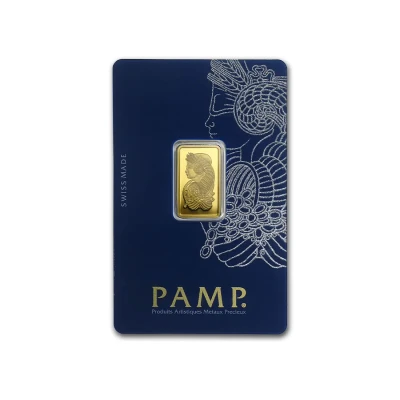 5 gram Gold Pamp Suisse Veriscan Fortuna Bar